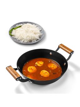 Wonderchef - Pre-Seasoned Ferro Light 24cm Kadhai, 2.3L