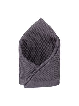 The Tie Hub - Grey Knitted Pocket Square
