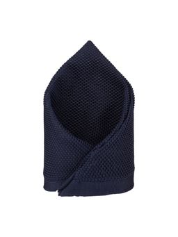 The Tie Hub - Navy Blue Knitted Pocket Square