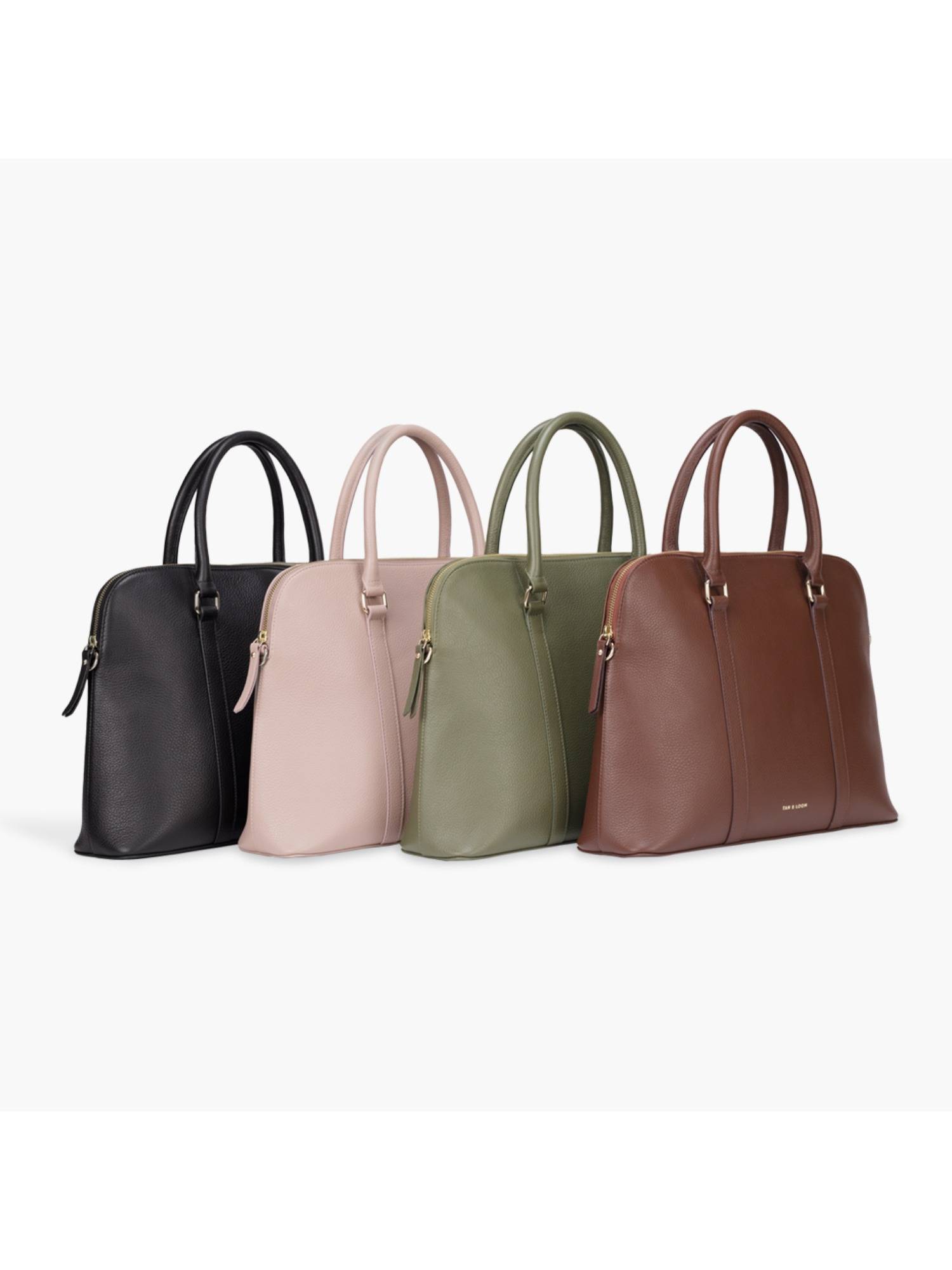 Leder Laptoptasche Für Damen – 100% Echtleder, Für Bis Zu 14 Zoll Laptop, Business-Tasche