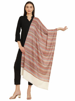 Croshia - Women Woolen with Multi-Colour Stripes Stole