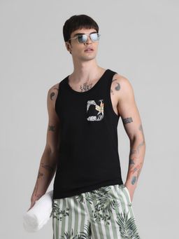 Jack & Jones - Black Slim Fit Tank Top