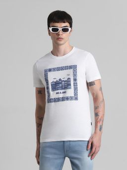 Jack & Jones - White Regular Fit T-Shirt