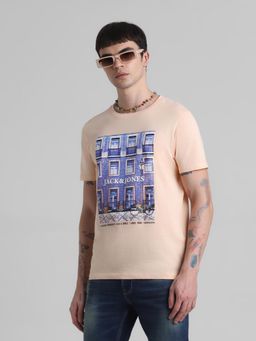 Jack & Jones - Peach Regular Fit T-Shirt