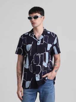 Jack & Jones - Navy Blue Regular Fit Shirt