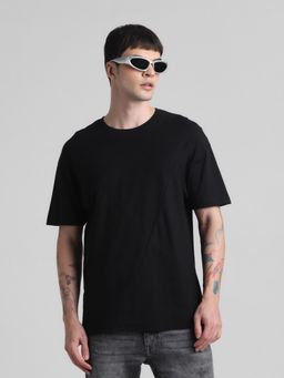 Jack & Jones - Black Drop Shoulder Boxy Fit T-Shirt