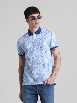 Jack & Jones - Blue Regular Fit Polo T-Shirt