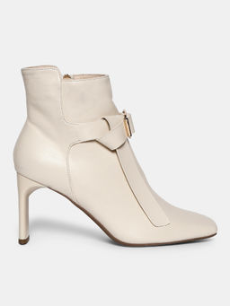 Twenty Dresses by Nykaa Fashion - Off White Flowing With Sass Boots