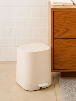 OBSESSIONS - PVC Swing Top Lid Bin 5L - Beige