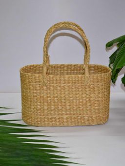 DHARINI - Kauna Oval Basket Bag