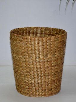 DHARINI - Water Hyacinth Basket Bin - Natural