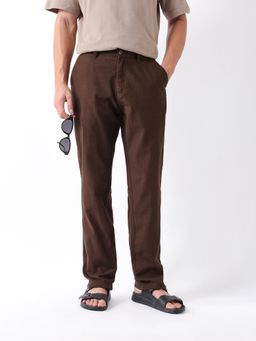 The Bear House - Brown Men's Causal Trouser