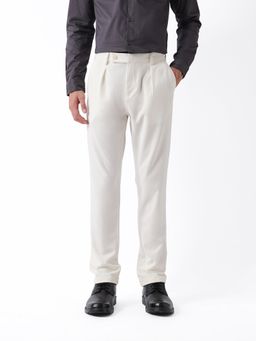 The Bear House - Cream Men's Causal Trouser
