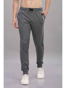DOMIN8 - Grey Men's Super Soft Cotton Track Pant with Side Pockets