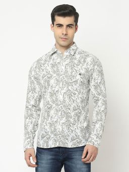 CRIMSOUNE CLUB - Men White Shirt In Print