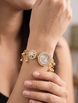 NUI - White Gold Plated Kashmiri Watch Bracelet