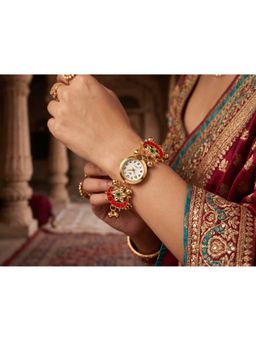 NUI - Red Gold Plated Kashmiri Watch Bracelet