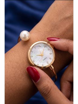 NUI - White Gold Plated Bracelet Watch Bracelet
