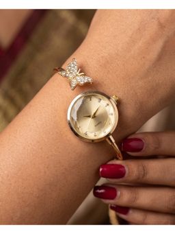 NUI - White Gold Plated Bracelet Watch Bracelet