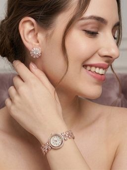 NUI - White Rose Gold Plated Jewellery Set