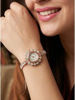 NUI - White Rose Gold Plated Watch Bracelet