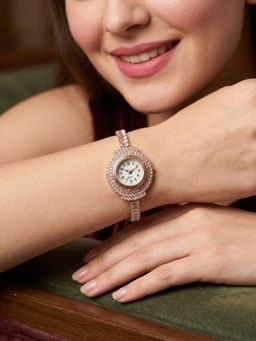 NUI - White Rose Gold Plated Watch Bracelet