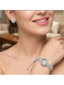 NUI - White Silver Plated Jewellery Set