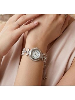 NUI - White Silver Plated Watch Bracelet