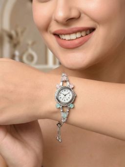 NUI - Multi-Colour Silver Plated Watch Bracelet