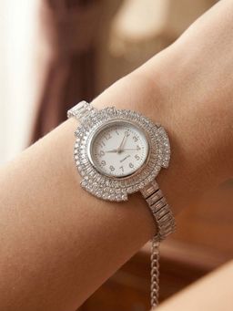 NUI - White Silver Plated Watch Bracelet