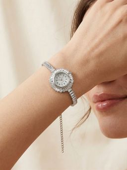 NUI - White Silver Plated Watch Bracelet