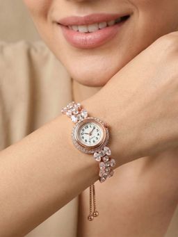 NUI - White Rose Gold Plated Watch Bracelet