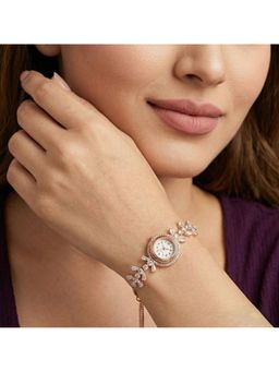 NUI - White Rose Gold Plated Watch Bracelet