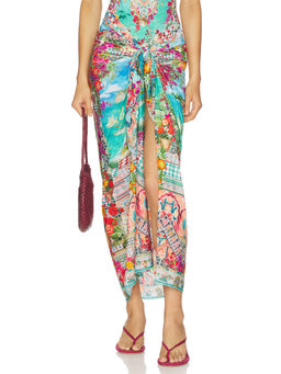 Camilla - Multi Wear Womens Wrap Tie-Up Long Sarong Multi-Color
