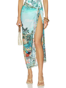 Camilla - Multi Wear Womens Wrap Tie-Up Long Sarong Multi-Color