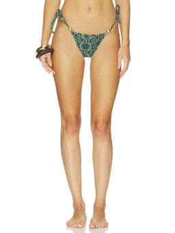 Reina Olga - Carioca Splash Womens Side Tie Bikini Bottom Green