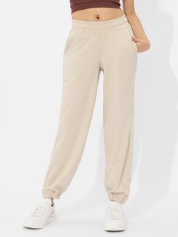 The Souled Store - Solids Off-White Women Joggers