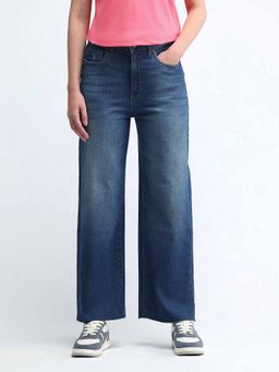 U.S. POLO ASSN. - Blue High Rise Wide Leg Jeans
