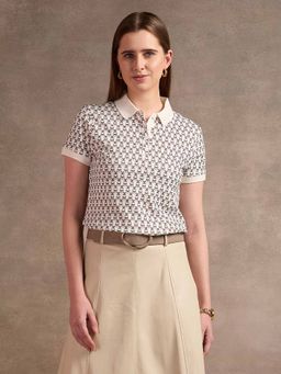 U.S. POLO ASSN. - Multi-Color All-Over Print Regular Polo Shirt