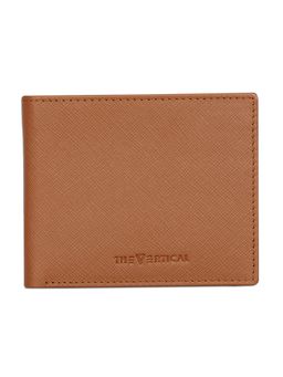 The Vertical - Maestro Mens Leather Wallet Textured Tan Small 8903496179897