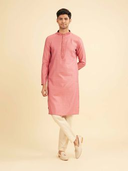 Manyavar - Dusty Pink Charm Kurta & Pyjama For Men