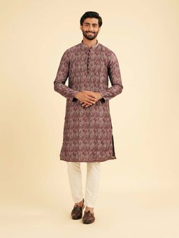 Manyavar - Majestic Multi-Color Kurta & Pyjama For Men