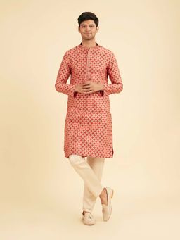 Manyavar - Rustic Elegance Kurta & Pyjama For Men