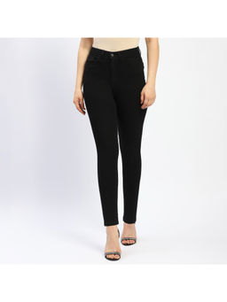 Madame - Black Skinny Fit Cotton Blend Denim