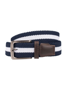 The Tie Hub - Solid Blue Elasticated Woven Belt