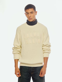 Calvin Klein - Logo Relaxed Fit Cotton Sweater