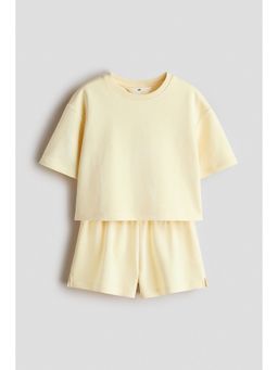 H&M - Girls Yellow 2-Piece Sweatshirt Set
