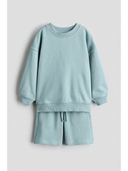 H&M - Boys Turquoise 2-Piece Sweatshirt Set