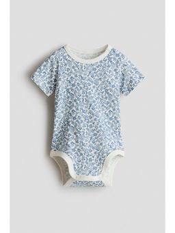 H&M - Unisex Blue Printed Bodysuit