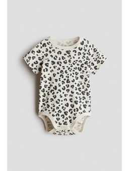 H&M - Unisex White Printed Bodysuit